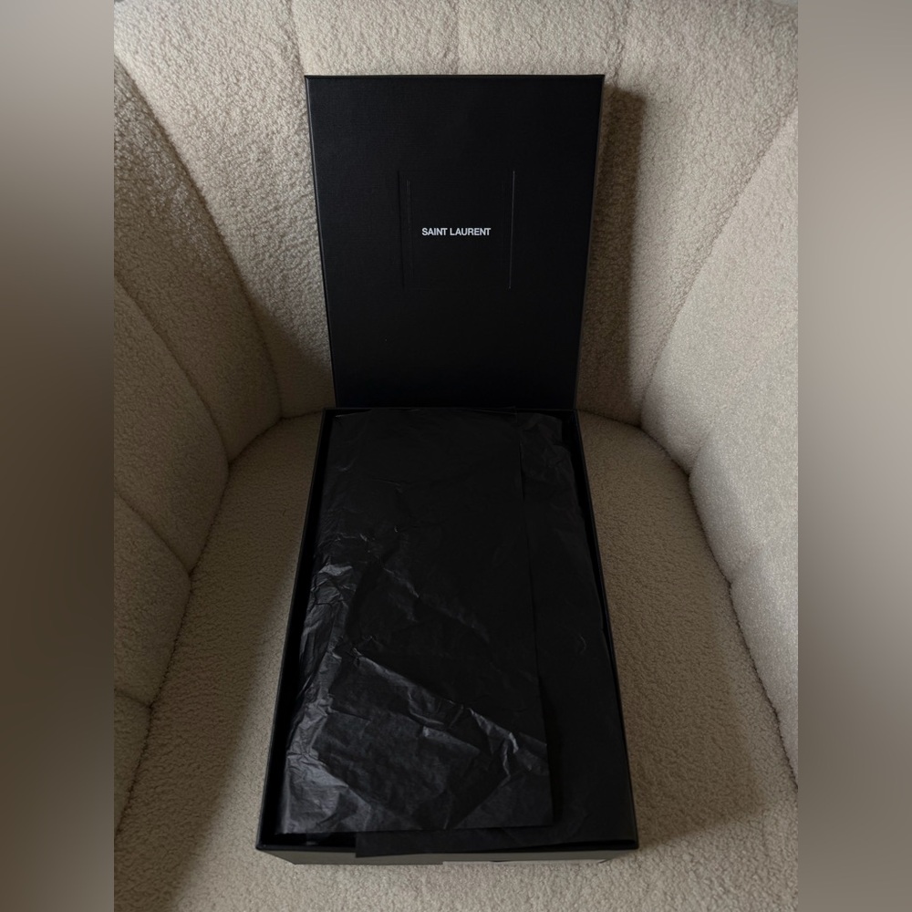 SAINT LAURENT Dive 110 Satin Mules – Size 37 – Brand New, Full Set - Picture 15 of 16